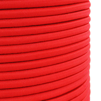 Red Bungee Cord - 5 m / 16 ft of 4 mm Bungee Rope, Shock Cord, Bungee Strap, Elastic Rope, Tie Down - Stretch at least 100%