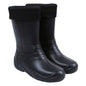 Black Women's Ladies Wellies Lightweight EVA Wellington Boots Rain Boots Waterproof Durable Gardening (Size 9 UK / 42 EU)