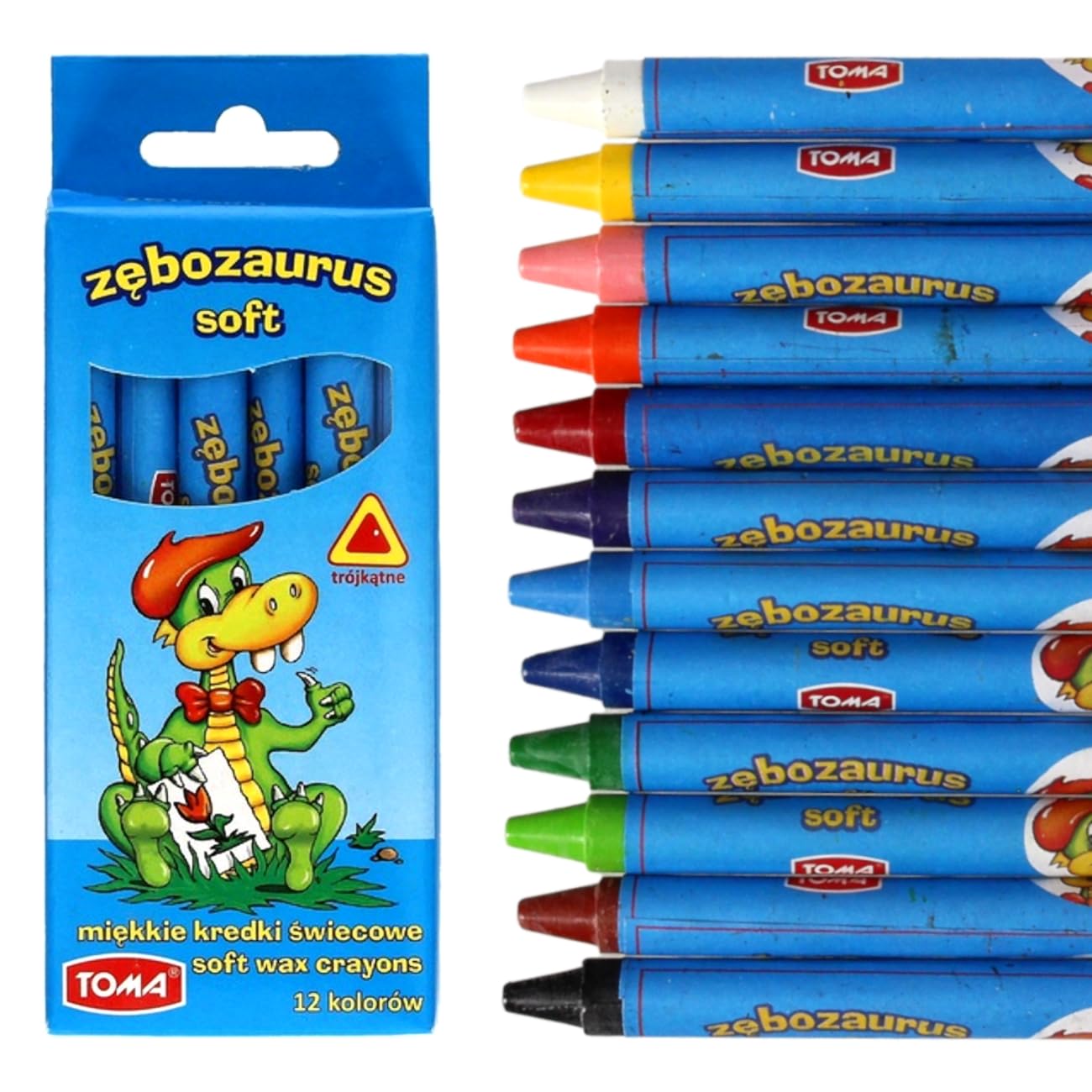 12 pcs Wax Crayons Set for Kids, Children Party, Colouring Art, 12 Bright and Vibrant Colours, Non-Toxic