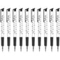 Ballpoint Pens, Retractable Smudge Free Pens, Extra Fine Point 0.5 mm, Ideal for School, Office, Everyday Use (Black, 10 Pens)