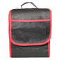 Car Boot Organiser Bag Anti Slip Foldable for Boot Storage Case Tool Bag Boot Tidy Bag, Suitable for All Vehicles, Black & Red (S)