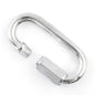 10 x 3 mm Oval Locking Carabiner Quick Link Chain Connector Keychain Buckle