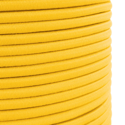 Yellow Bungee Cord - 5 m / 16 ft of 4 mm Bungee Rope, Shock Cord, Bungee Strap, Elastic Rope, Tie Down - Stretch at least 100%