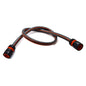 Garden Hose Pipe, 1 m / 3.2 ft Long + 2 x Connectors, Reinforced 6 Layer Non-Toxic 1/2" Watering Irrigation Hosepipe (Black)