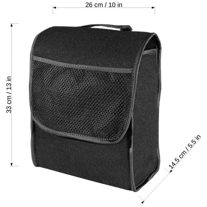 Car Boot Organiser Bag Anti Slip Foldable for Boot Storage Case Tool Bag Boot Tidy Bag, Suitable for All Vehicles, Grey Felt