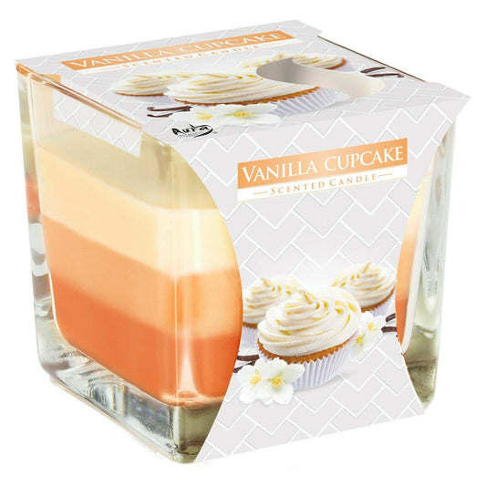 Vanilla Cupcake Scented Candle In Glass Jar 2 Wicks Assorted Fragrance Home Decor Xmas Gift