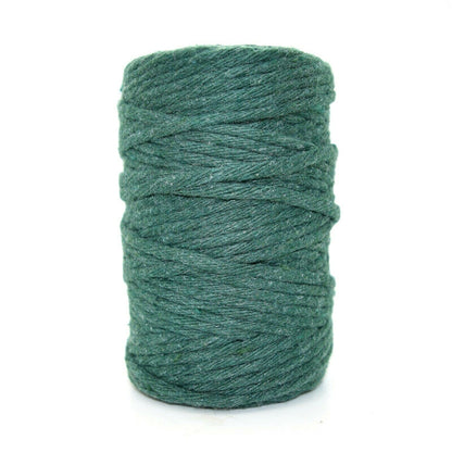 Premium Green Macrame Cord Twine, 50 m / 164 ft of 2 mm Thick Natural Cotton Thread Yarn Macrame Rope (Reel)