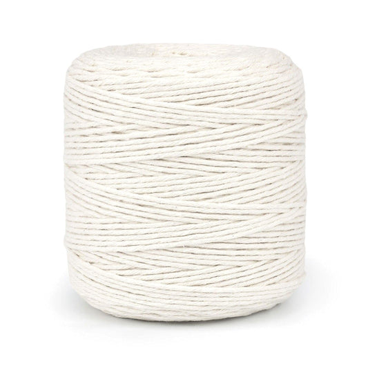 Premium Undyed Macrame Cord Twine, 300 m / 984 ft of 2 mm Thick Natural Cotton Thread Yarn Macrame Rope (Reel)