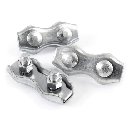 6 x 4 mm Duplex Rope Clip Clamp Fixing Loose Ends of Wire, Jute and Polypropylene Ropes