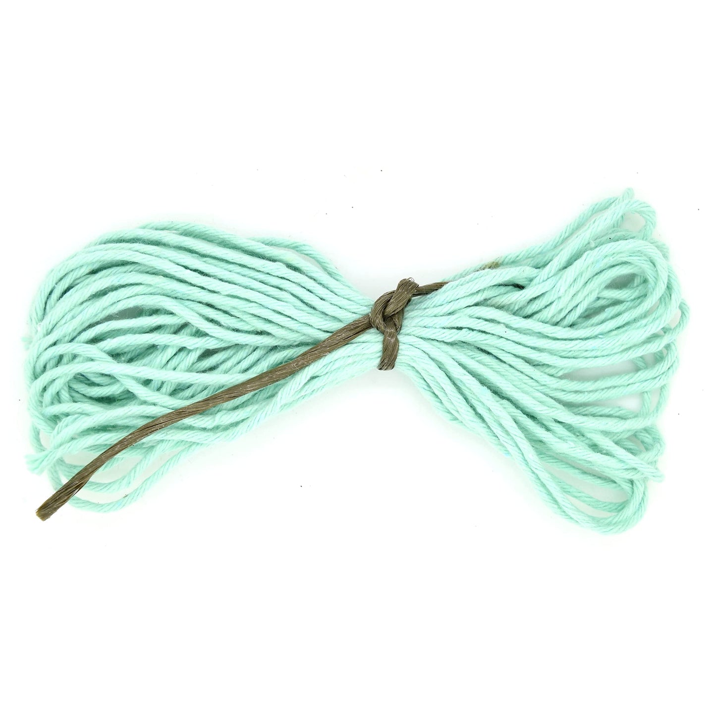 Premium Aqua Macrame Cord Twine, 10 m / 32 ft of 2 mm Thick Natural Cotton Thread Yarn Macrame Rope for DIY Crafts (Hank)