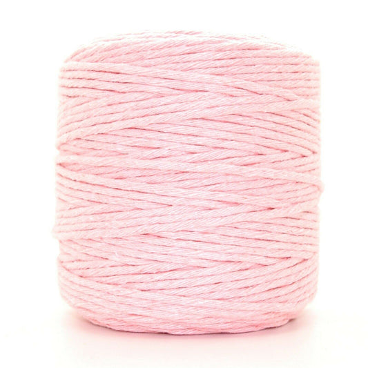 Premium Pink Macrame Cord Twine, 100 m / 328 ft of 5 mm Thick Natural Cotton Thread Yarn Macrame Rope (Reel)