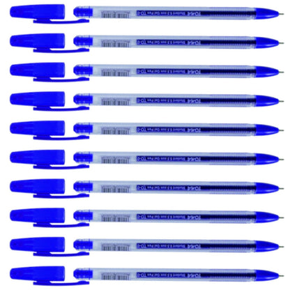 Ballpoint Pens, Gel Ink Ballpoint Pens, Smudge Free, Extra Fine Point 0.5 mm, Ideal for School, Office (Blue, 10 Pens)