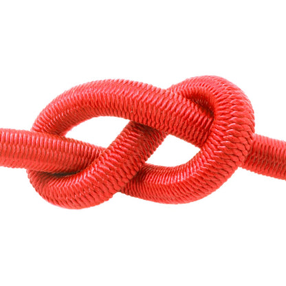 Red Bungee Cord - 5 m / 16 ft of 4 mm Bungee Rope, Shock Cord, Bungee Strap, Elastic Rope, Tie Down - Stretch at least 100%