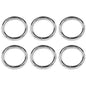 6 Pcs Buckles Set for 25 mm / 1" Webbing Strap, 6 x O Rings, Metal, Silver, Bag Making, Accessories, Straps, DIY, Crafts