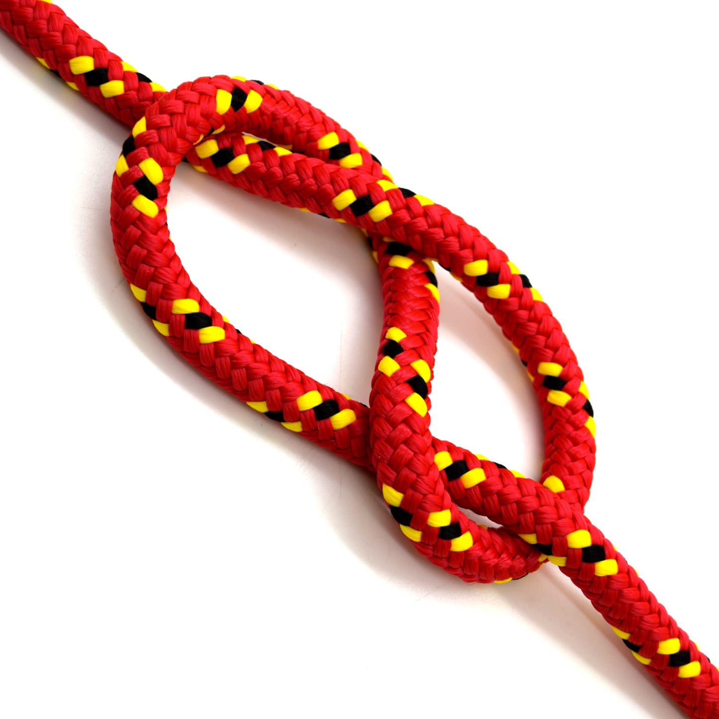 5mm x 10 metres / 32.8 ft of Red & Black Polypropylene Rope, Solid Braided Poly Rope Cord Twine for Boating, Yachting, Camping