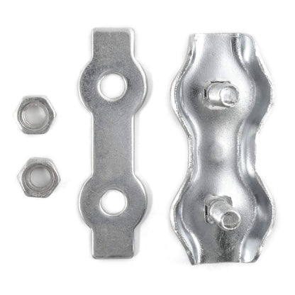 6 x 4 mm Duplex Rope Clip Clamp Fixing Loose Ends of Wire, Jute and Polypropylene Ropes