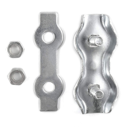 4 x 2 mm Duplex Rope Clip Clamp Fixing Loose Ends of Wire, Jute and Polypropylene Ropes