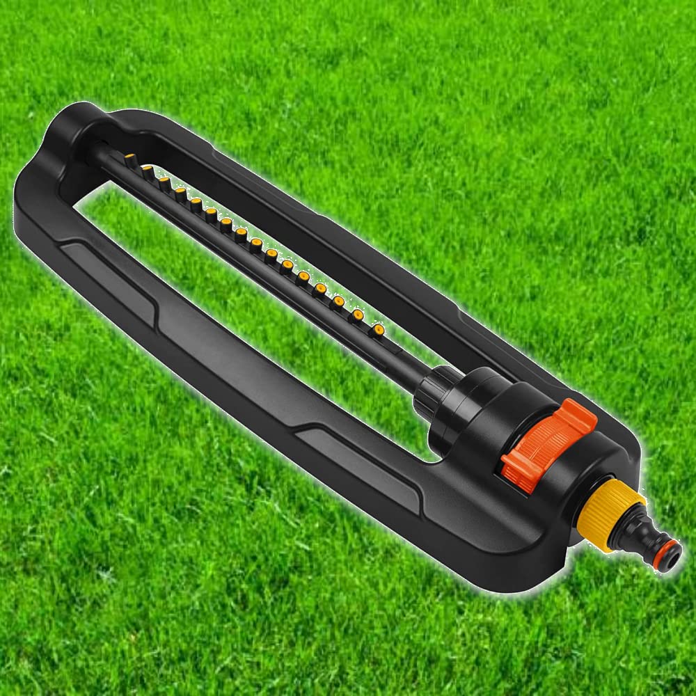 Garden Lawn Watering Sprinkler - Oscillating Bar Hose Sprinkler - Adjustable Spray Range, Covers Up To 336 sqm - Grass Irrigation