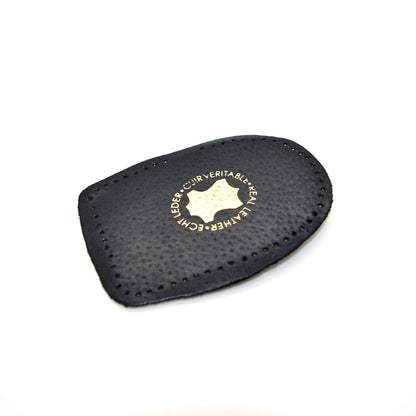 Black Leather Heel Support Orthotic Lift Pad Cork Cushion Genuine Shoe Insert Pair (3-6)