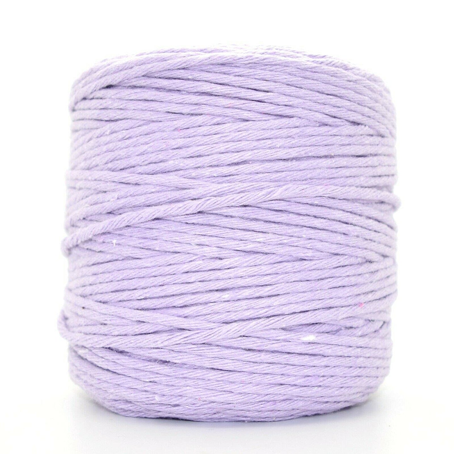 Premium Lilac Macrame Cord Twine, 100 m / 328 ft of 5 mm Thick Natural Cotton Thread Yarn Macrame Rope (Reel)