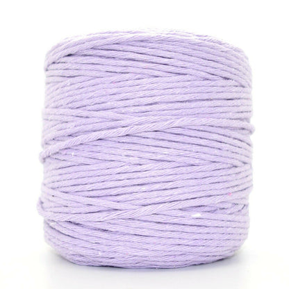 Premium Lilac Macrame Cord Twine, 200 m / 656 ft of 3 mm Thick Natural Cotton Thread Yarn Macrame Rope (Reel)