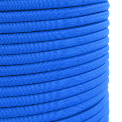 Blue Bungee Cord - 10 m / 32 ft of 4 mm Bungee Rope, Shock Cord, Bungee Strap, Elastic Rope, Tie Down - Stretch at least 100%