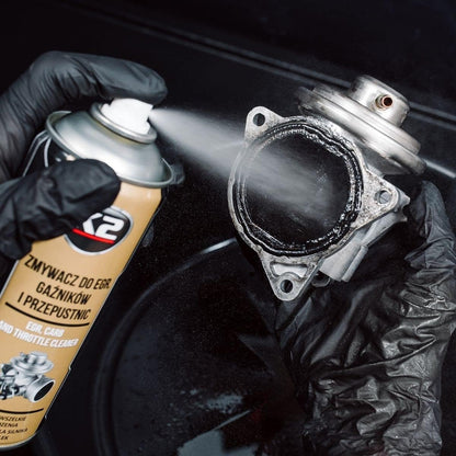 K2 Carb Cleaner 400ml for Carburettors, Throttle Bodies, EGR Valves - High-Pressure Cleaning Spray, Removes Carbon, Tar, Deposits