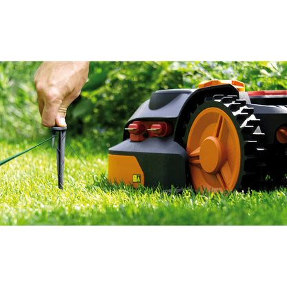 100 x Garden Pegs for Robotic Lawnmower Boundary Wire - Ground Anchors Spikes, Ground Hooks for Robotic Lawn Mower Boundary Cable
