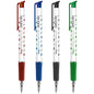 Ballpoint Pens, Retractable Smudge Free Pens, Extra Fine Point 0.5 mm, Ideal for School, Office (Set of 4 Colours, 4 Pens)