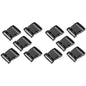 Side Release Buckles Clips for 50 mm / 2 inch Webbing Strap, Squeeze Fasteners, Black Delrin Plastic (Pack of 10)