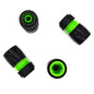 4 pack Hose End Quick Connect Fitting 1/2" Garden Hose Pipe Quick Connector (Green / Black)