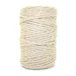 Premium Beige Macrame Cord Twine, 50 m / 164 ft of 3 mm Thick Natural Cotton Thread Yarn Macrame Rope (Reel)