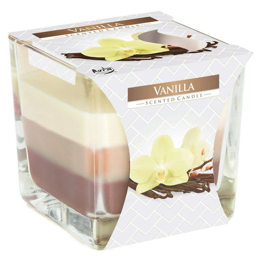 Vanilla Scented Candle In Glass Jar 2 Wicks Assorted Fragrance Home Decor Xmas Gift
