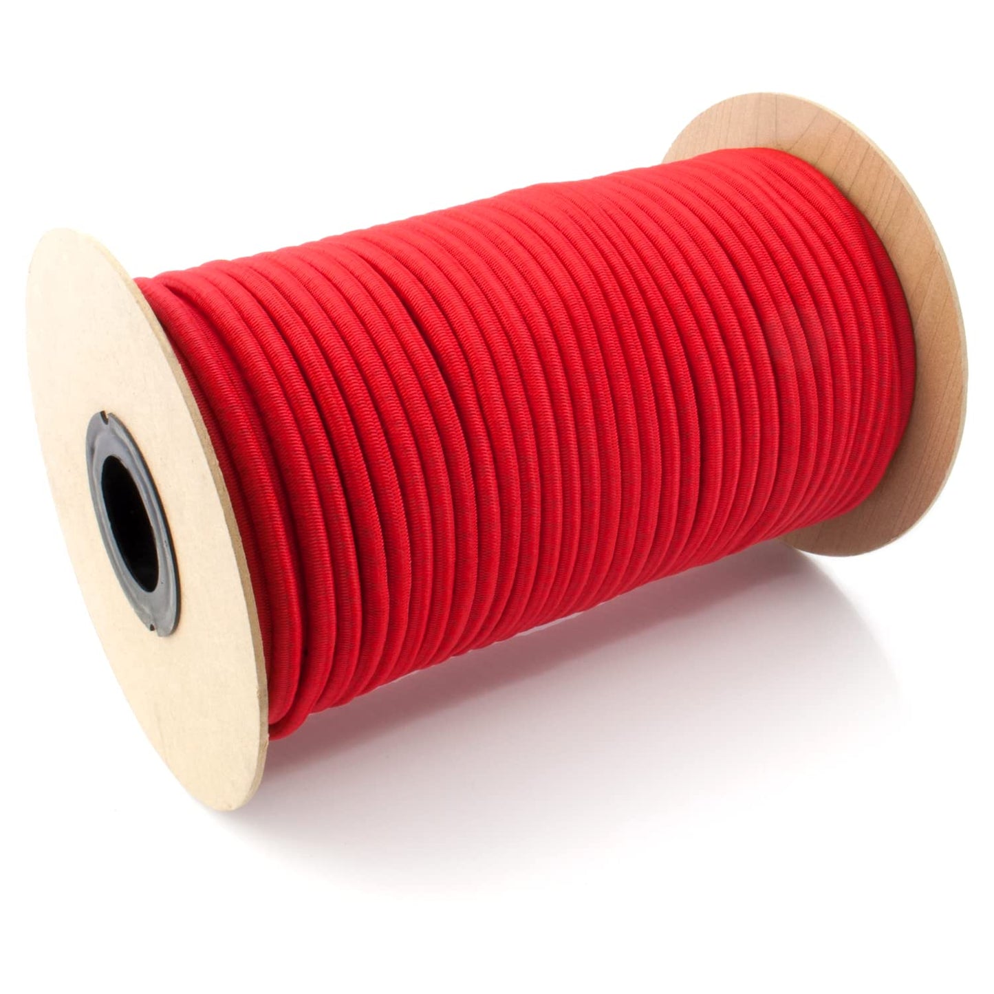 Red Bungee Cord - 20 m / 65 ft of 6 mm Bungee Rope, Shock Cord, Bungee Strap, Elastic Rope, Tie Down - Stretch at least 100%