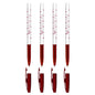 Ballpoint Pens, Smudge Free Ballpoint Pens, Extra Fine Point 0.5 mm, Ideal for School, Office, Everyday Use (Red, 4 Pens)