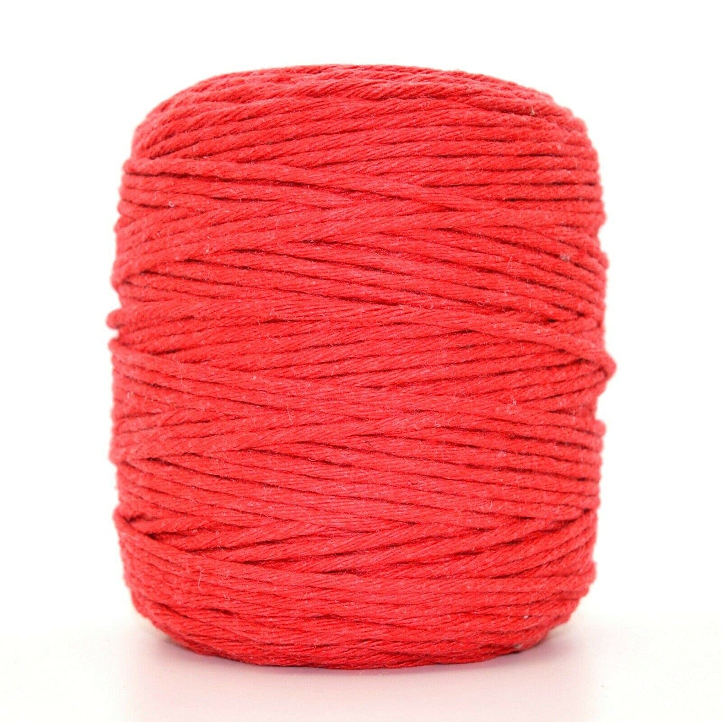 Premium Red Macrame Cord Twine, 200 m / 656 ft of 3 mm Thick Natural Cotton Thread Yarn Macrame Rope (Reel)