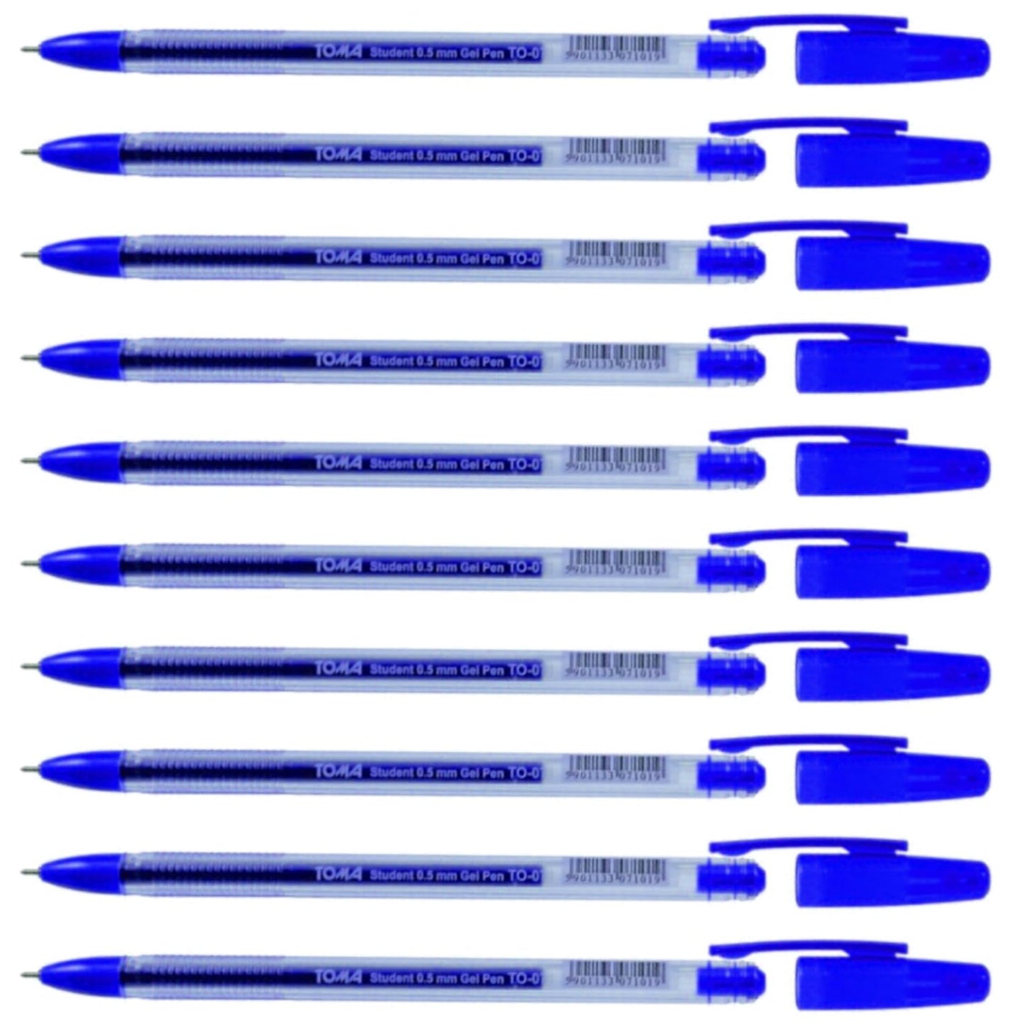 Ballpoint Pens, Gel Ink Ballpoint Pens, Smudge Free, Extra Fine Point 0.5 mm, Ideal for School, Office (Blue, 10 Pens)