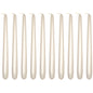 Tapered Dinner Candles, Pack of 10, Unscented, Long Burning Time, 24 cm / 19.45" (Pearl, Metallic)