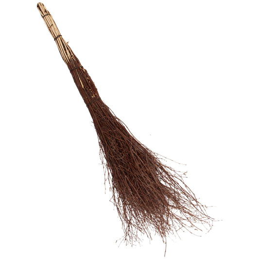 Handmade Birch Twig Broom - 39 inch (90 cm) Long - Ideal for Garden, Patio, and Home Cleaning - Traditional Natural Wooden Broom