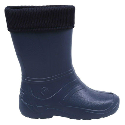 Navy Blue Women's Ladies Wellies Lightweight EVA Wellington Boots Rain Boots Waterproof Durable Gardening (Size 5 UK / 38 EU)