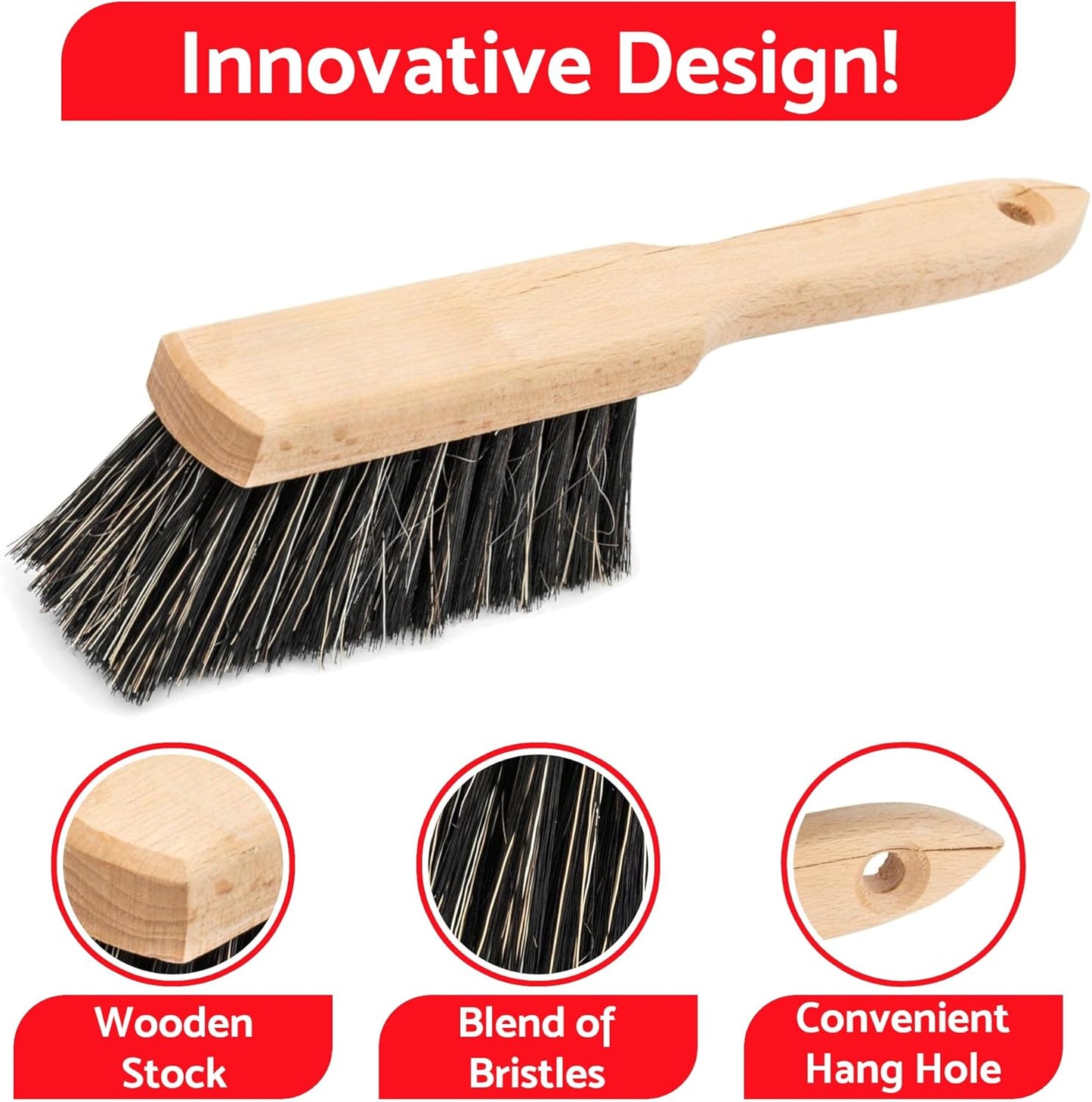 Universal Galvanized Dustpan and Brush Set - Heavy Duty, Rust-Resistant, Multipurpose Cleaning Tools