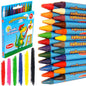 24 pcs Wax Crayons Set for Kids, Children Party, Colouring Art, 24 Bright and Vibrant Colours, Non-Toxic