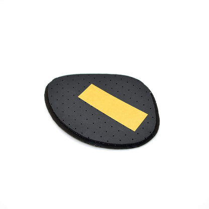 Pair of Black Leather Half Insoles Carbon Latex Anti Slip Shoe High Heel Pads Cushions (3-6)
