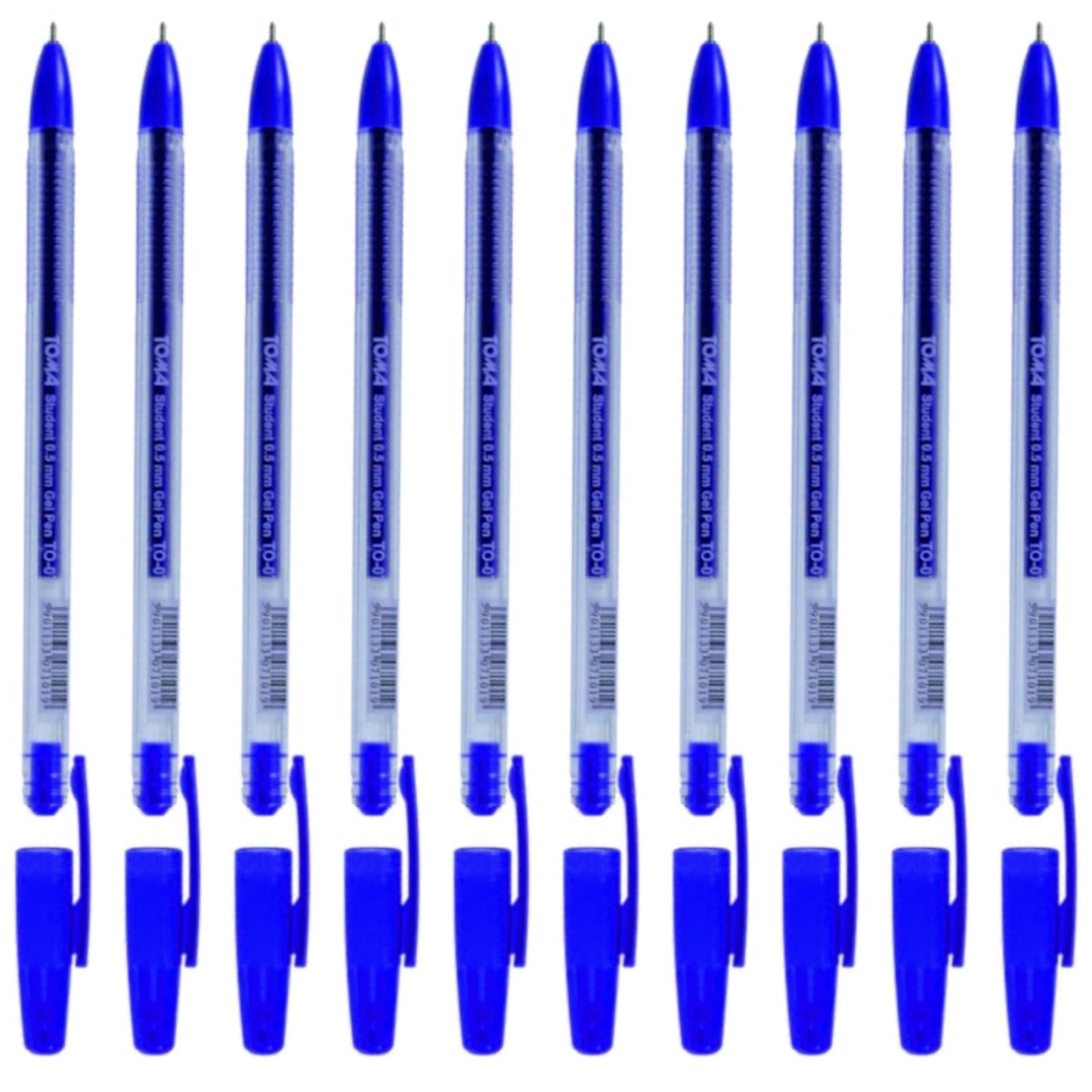 Ballpoint Pens, Gel Ink Ballpoint Pens, Smudge Free, Extra Fine Point 0.5 mm, Ideal for School, Office (Blue, 10 Pens)