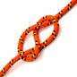 5mm x 20 metres / 65.6 ft of Orange & Black Polypropylene Rope, Solid Braided Poly Rope Cord Twine for Boating, Yachting, Camping