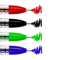 Ballpoint Pens, Gel Ink Ballpoint Pens, Smudge Free, Extra Fine Point 0.5 mm, Ideal for School, Office (Set of 4 Colours, 4 Pens)