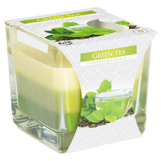 Green Tea Scented Candle In Glass Jar 2 Wicks Assorted Fragrance Home Decor Xmas Gift