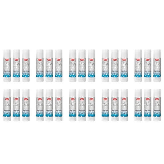 8 g Glue Sticks, Gel Glue Sticks, Clear, Washable, Non-toxic, Odourless, Ideal for School, Office, Everyday Use (Pack of 30)