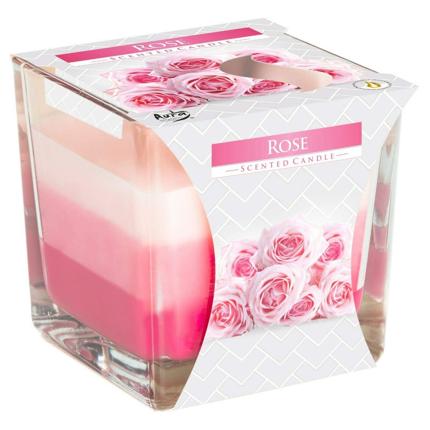 Rose Scented Candle In Glass Jar 2 Wicks Assorted Fragrance Home Decor Xmas Gift