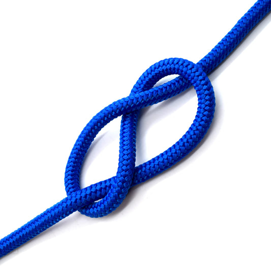 12mm x 20 metres / 65.6 ft of Blue Polypropylene Rope, Solid Braided Poly Rope Cord Twine for Boating, Yachting, Camping